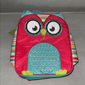 Thirty-One Chill-icious Thermal Lunch Box Bag Pink Owl Insulated